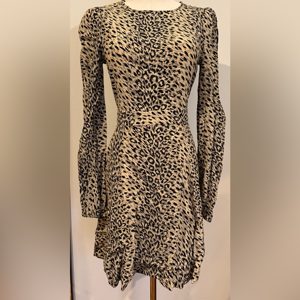 & Other Stories Black and Cream Patterned Dress